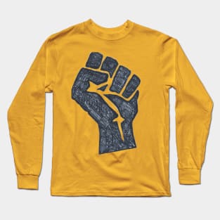 Hand Drawn Fist Long Sleeve T-Shirt